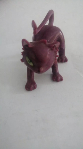 Monster High Mascota Crescent Gato Morado Clawdeen Wolf (Usado)