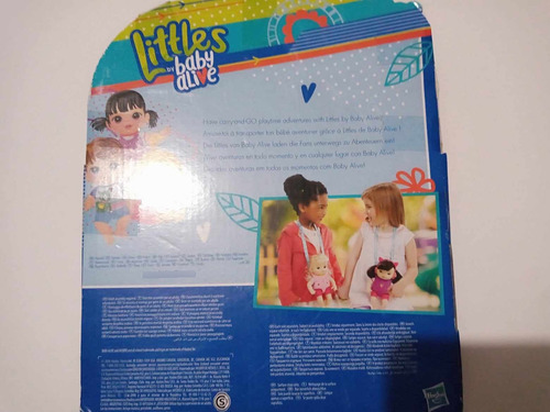 Baby Alive, Bebe Little, Muñeca, Portabebe Hasbro. (Usado)
