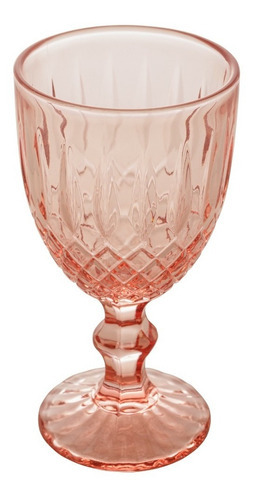 Taça Vidro P/água Greek Rosa 345ml Wolff - Unidade