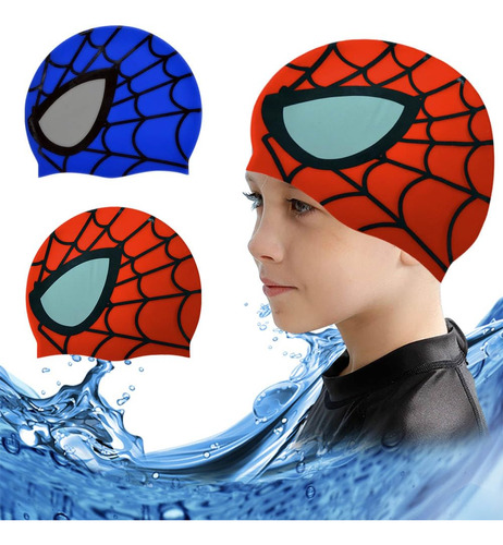 Gorro Natacion Silicona Para Niño Baño Impermeable Niña 3 8