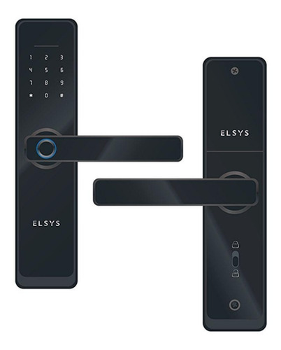 Imagem 2 de 6 de Fechadura Digital C/ Wi-fi E Biometria Esf - De4000b - Elsys