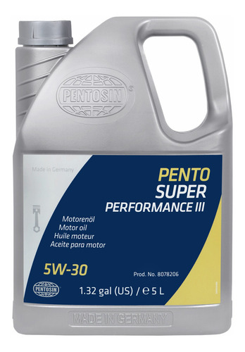 Aceite Motor Alemán 5 Lts 5w30 Pentosin Ml320 V6 3.0l 07-09