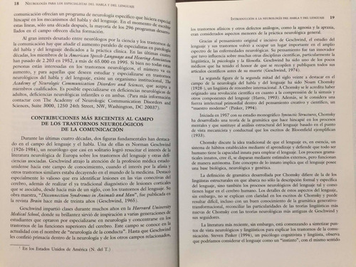 Neurología Del Habla Y Del Lenguaje. R Love. Neurociencia