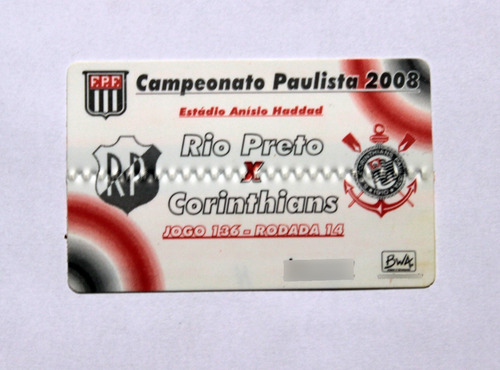 Ingresso Campeonato Paulista 2008 (Usado)
