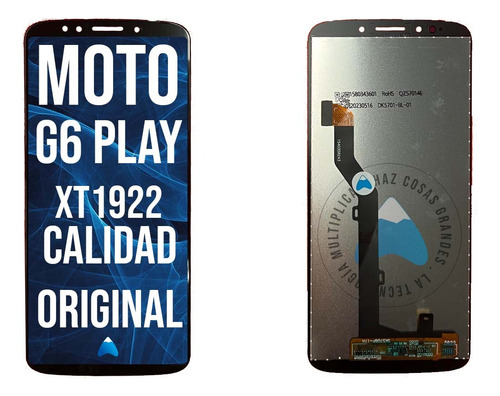 Modulo Display Pantalla Moto G6 Play /e5 Xt1922 Calidad Oled Negro