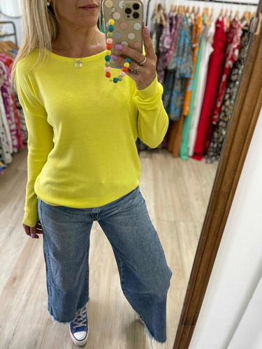 Imagen 10 de 10 de Sweaters De Hilo Colores Mujer The Big Shop