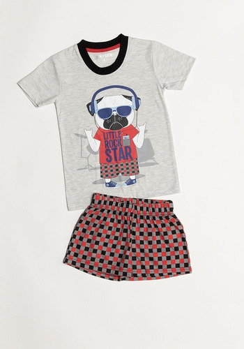 Pijama Niño Short Algodón Rock Star Kayser
