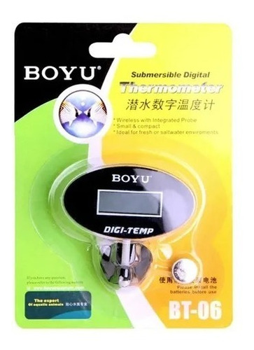 Termometro Digital Sumergible Para Acuario Boyu Ovalado