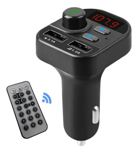 Transmisor Fm Bluetooth/receptor De Audio Auxiliar + Control