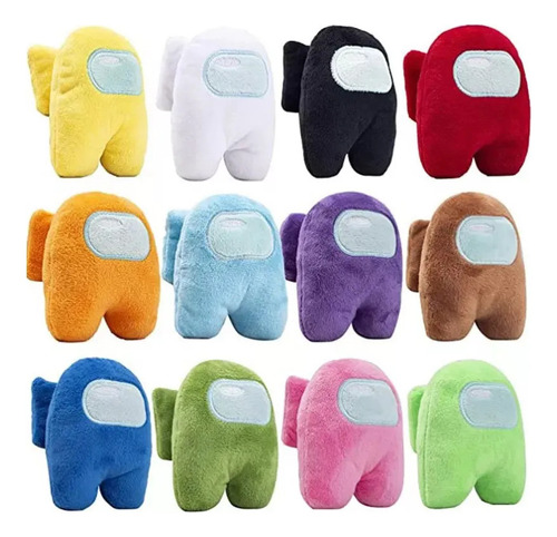 Set De 12 Modelos De Peluche Among Us 2024