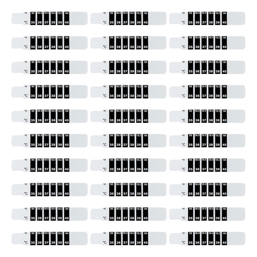 30 Tiras De Termómetro Para La Frente, Tiras Adhesivas Para