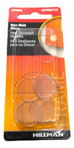 Set 10x Discos Antideslizantes 20mm P/ Cuadros Y Mesa Vidrio Color Transparente Lisa