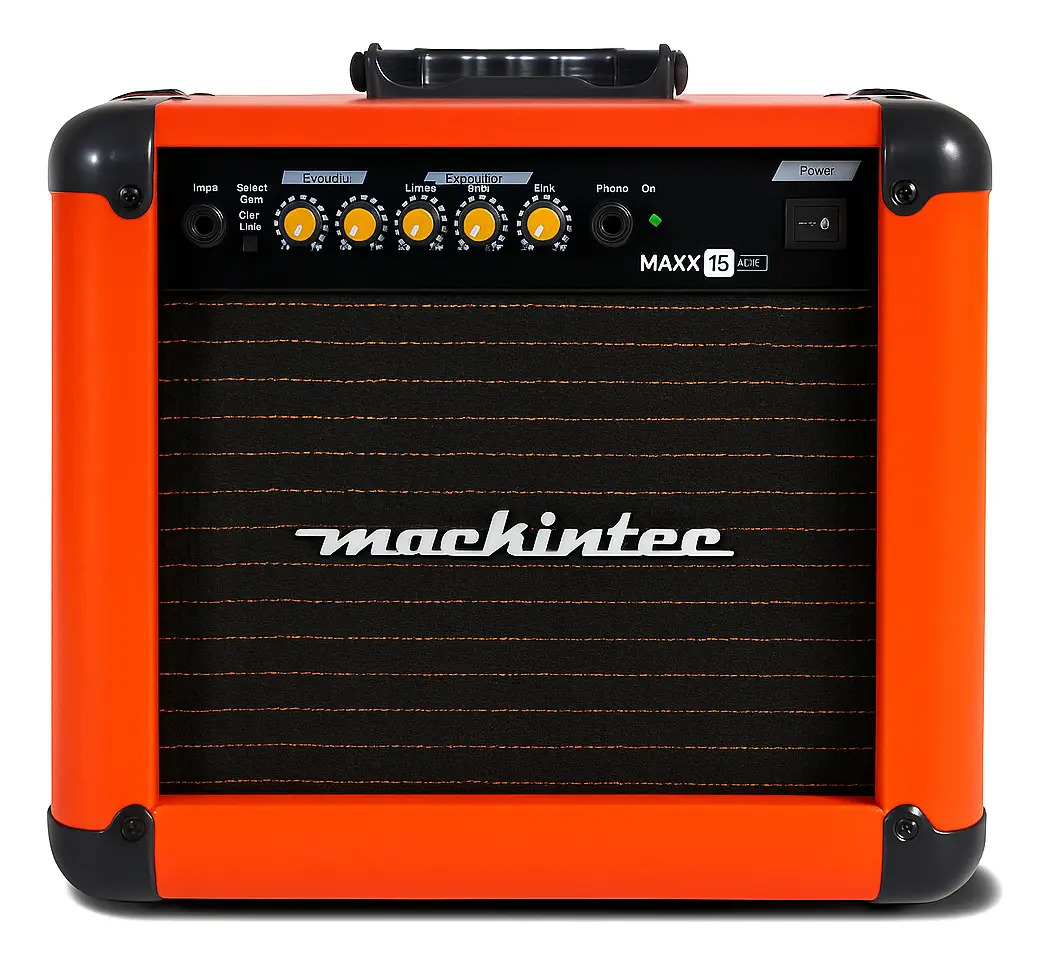 Cubo Amplificador Guitarra Mackintec Maxx 15w Lr Laranja