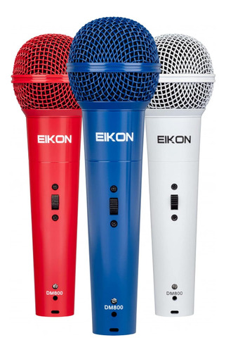 Micrófono Vocal Profesional Eikon Dm800 Cápsula Diná...