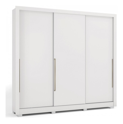 Guarda-roupa Casal 3 Portas Branco Cbpm553 - Kappesberg