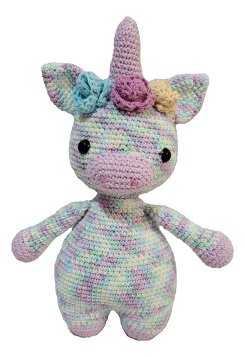 Amigurumi Unicornio Artesanal Tejido Al Crochet