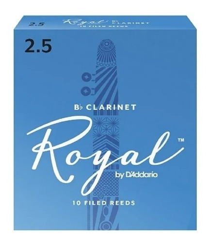 Imagen 2 de 3 de Caña Para Clarinete Rico Royal 1 Caja X 10 Und