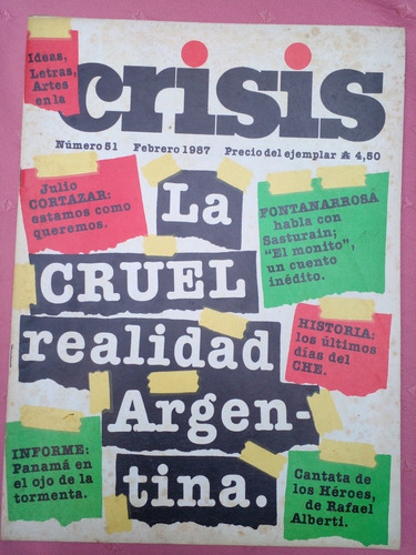 Revista Crisis N° 51 Febrero 87 Con Detalle Fontanarrosa Che