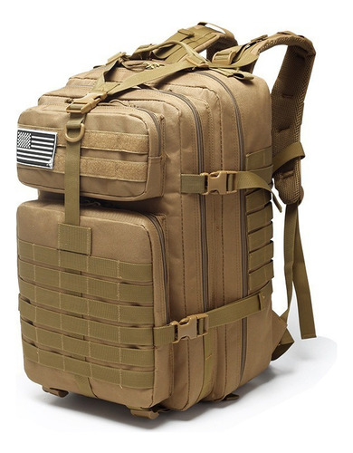 Mochila Modular Acampamento Militar 50l Resistente A Água Cor Tan Desenho Do Tecido Liso