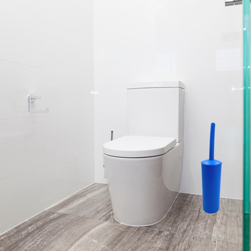 Imagen 3 de 8 de Escobilla De Baño Cepillo De Diferentes Colores Con Soporte