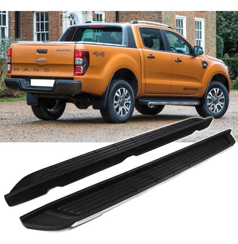 Imagen 4 de 4 de Estribos Abs Alta Calidad Color Negro Ford Ranger 2013-2018