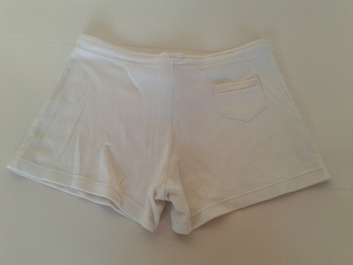 Short Blanco 100% Algodon Talle S