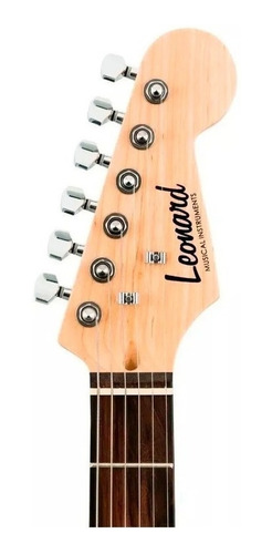 Imagen 4 de 4 de Guitarra eléctrica Leonard LE362 stratocaster metallic blue con diapasón de palo de rosa