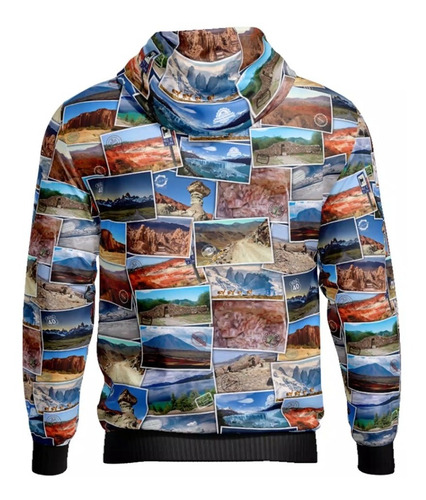 Imagen 2 de 3 de Buzo Hoodie Argentina Ruta 40 Mod 7