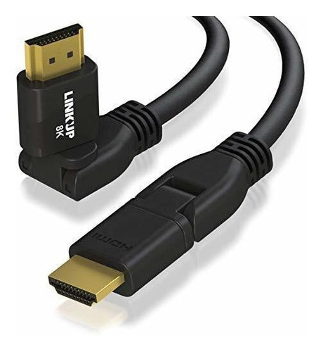 Cable Hdmi 2.1 Ultra High-speed 360° Dsc Hdr Uhd Digital 3mt