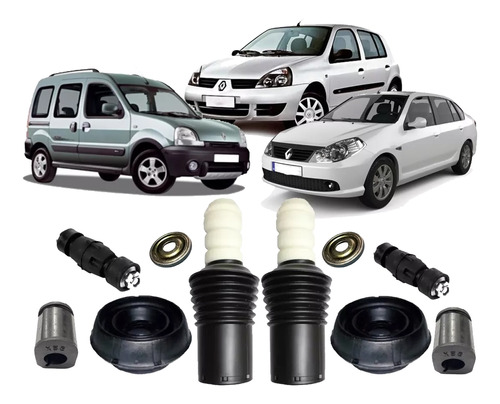 Kit Amortecedor Bieletas Buchas Diant Kangoo 2015 2016 2017