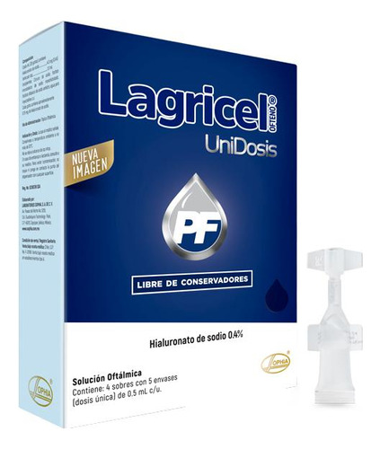 Lagricel Ofteno Oftalmico 0.5 Ml