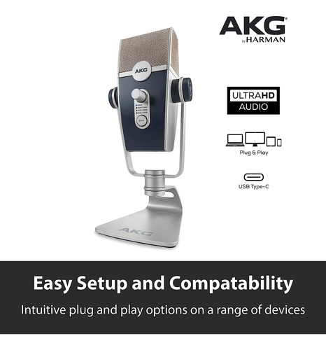 Microfono De Condensador Usb-c Para Captura Y Transmision