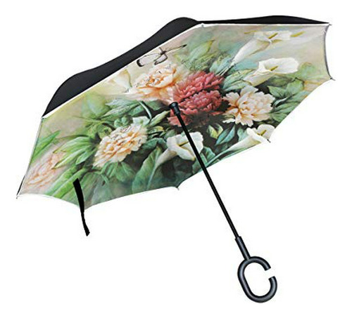 Sombrilla O Paraguas - Paraguas Invertido De Doble Capa Para
