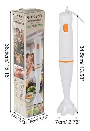 Imagen 3 de 10 de Licuadora Batidora De Mano Mixer Picadora 300w