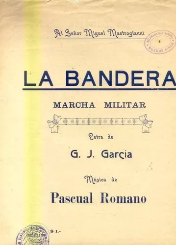Miguel Mastrogianni: La Bandera (marcha Militar) (Usado)