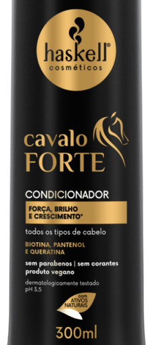 Shampoo E Condicionador Cavalo Forte Haskell Pantenol 300ml