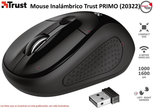 Mouse Inalámbrico Trust Primo (20322)