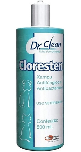 Imagem 2 de 3 de Cloresten Shampoo Antifúngico E Antibacteriano De 500ml