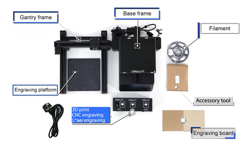 Creality 3d Cp-01 3 En 1 Impresora 3d 200*200*200mm Build