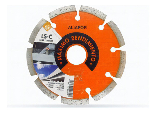 Disco Diamantado Aliafor Laser Concreto Ls-4.5c Segmentado