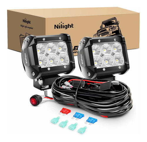 Nilight Zh Barra Luz Led Inundacion Trabajo Antiniebla