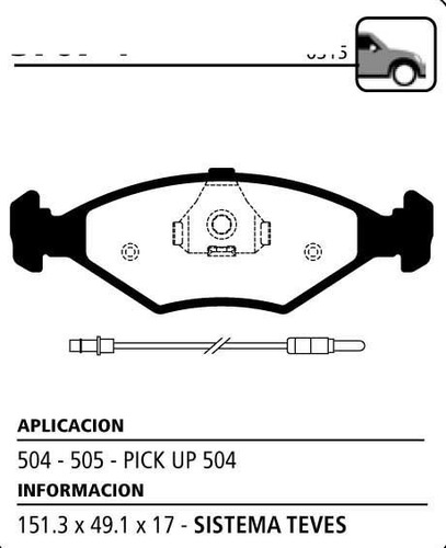 Juego Pastillas De Freno Delanteras Litton 504 Pick Up