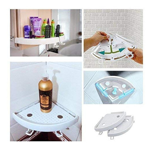 Repisa Organizador De Baño Esquinero Estante Regadera
