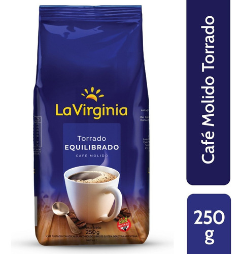 Café Molido Torrado Clásico La Virginia X 250 G Sin Tacc