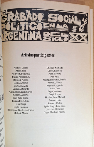 El Grabado Social Y Político Argentina S Xx Museo Provincial (Usado)