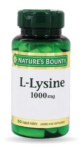 Natures Bounty Suplemento L Lysine 100mg 60 Cápsulas