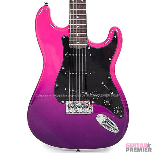Imagen 7 de 8 de Guitarra Electrica Rock 3 Mics Gypsy Rose Funda Correa Stick