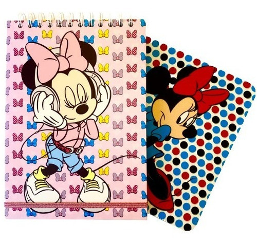 Cuaderno  Lettering Minnie Mouse + Mousepad