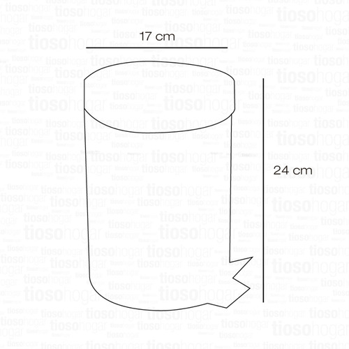 Cesto Acero Inoxidable Pedal 3 Lts Cocina Baño Tacho Basura
