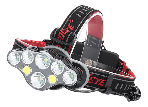 Linterna Frontal Con Luz Roja 8 Led